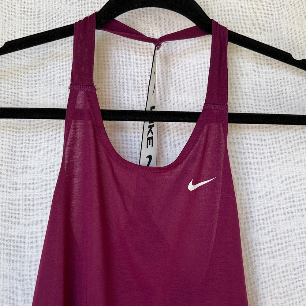 New Nike Elastika Racerback Tank Top Women's Pink Purple - Picture 3 of 5